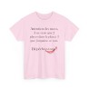 TSHIRT Attention les filles/mecs rose