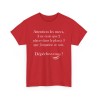 TSHIRT Attention les filles/mecs rouge