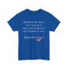 TSHIRT Attention les filles/mecs bleu royal