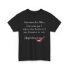 TSHIRT Attention les filles/mecs noir