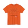 TSHIRT Attention les filles/mecs orange