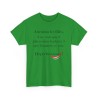 TSHIRT Attention les filles/mecs vert