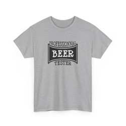 Tshirt unisexe professionnal beer tester gris