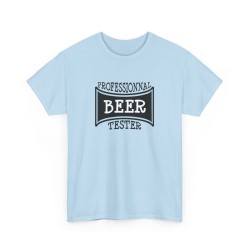 Tshirt unisexe professionnal beer tester bleu ciel