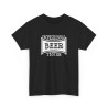 Tshirt unisexe professionnal beer tester noir