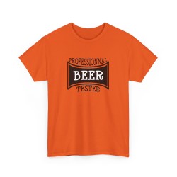 Tshirt unisexe professionnal beer tester orange