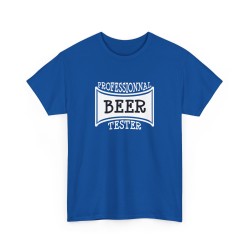 Tshirt unisexe professionnal beer tester bleu royal