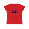 T-shirt ajusté I love Hot dads rouge