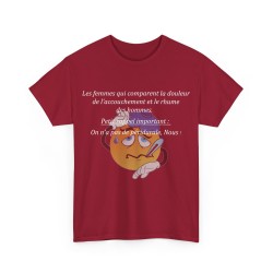 Tshirt Les femmes qui comparent rouge cardinal