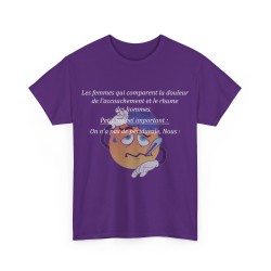 Tshirt Les femmes qui comparent violet