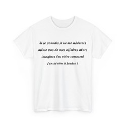 Tshirt si je pouvais blanc