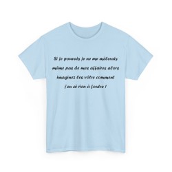 Tshirt si je pouvais bleu ciel