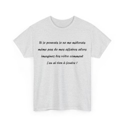 Tshirt si je pouvais cendre