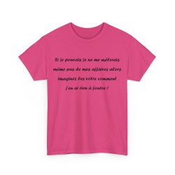 Tshirt si je pouvais fuchsia