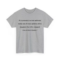 Tshirt si je pouvais gris
