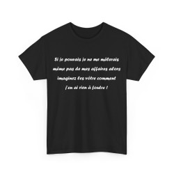 Tshirt si je pouvais noir