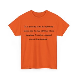 Tshirt si je pouvais orange