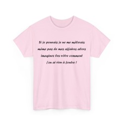 Tshirt si je pouvais rose