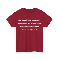 Tshirt si je pouvais cardinal