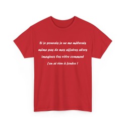 Tshirt si je pouvais rouge