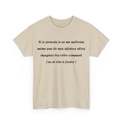 Tshirt si je pouvais sable