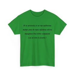 Tshirt si je pouvais vert