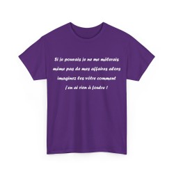 Tshirt si je pouvais violet