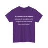 Tshirt si je pouvais violet