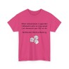 Tshirt Mon enthousiasme à apprendre fuchsia