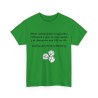 Tshirt Mon enthousiasme à apprendre vert irlandais