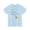 T-shirt Pas de temps à perdre bleu clair