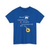 T-shirt Pas de temps à perdre bleu royal