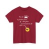 T-shirt Pas de temps à perdre rouge cardinal