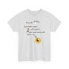 T-shirt Pas de temps à perdre gris cendre
