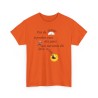 T-shirt Pas de temps à perdre orange