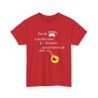 T-shirt Pas de temps à perdre rouge