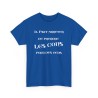 T-shirt il faut arrêter de prendre les cons bleu royal