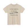 T-shirt il faut arrêter de prendre les cons sable
