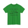 T-shirt il faut arrêter de prendre les cons vert irlandais