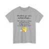 Tshirt Parfois je suis mélancolique gris