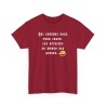 Tshirt  qui sommes nous rouge cardinal