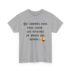 Tshirt  qui sommes nous gris