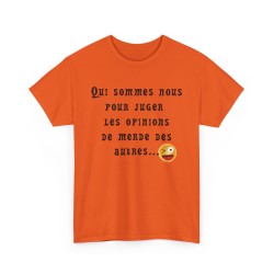 Tshirt  qui sommes nous orange