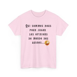 Tshirt  qui sommes nous rose