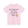 Tshirt  qui sommes nous rose