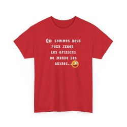 Tshirt  qui sommes nous rouge