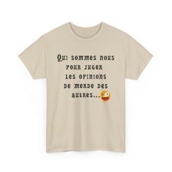 Tshirt  qui sommes nous sable