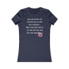 T-shirt slim Aux personnes qui pensent bleu navy