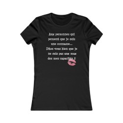 T-shirt Aux personnes qui pensent noir
