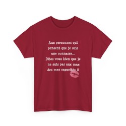 T-shirt Aux personnes qui pensent cardinal